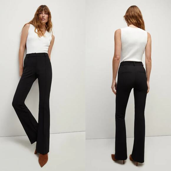 Veronica Beard Hibiscus Scuba Pant Black